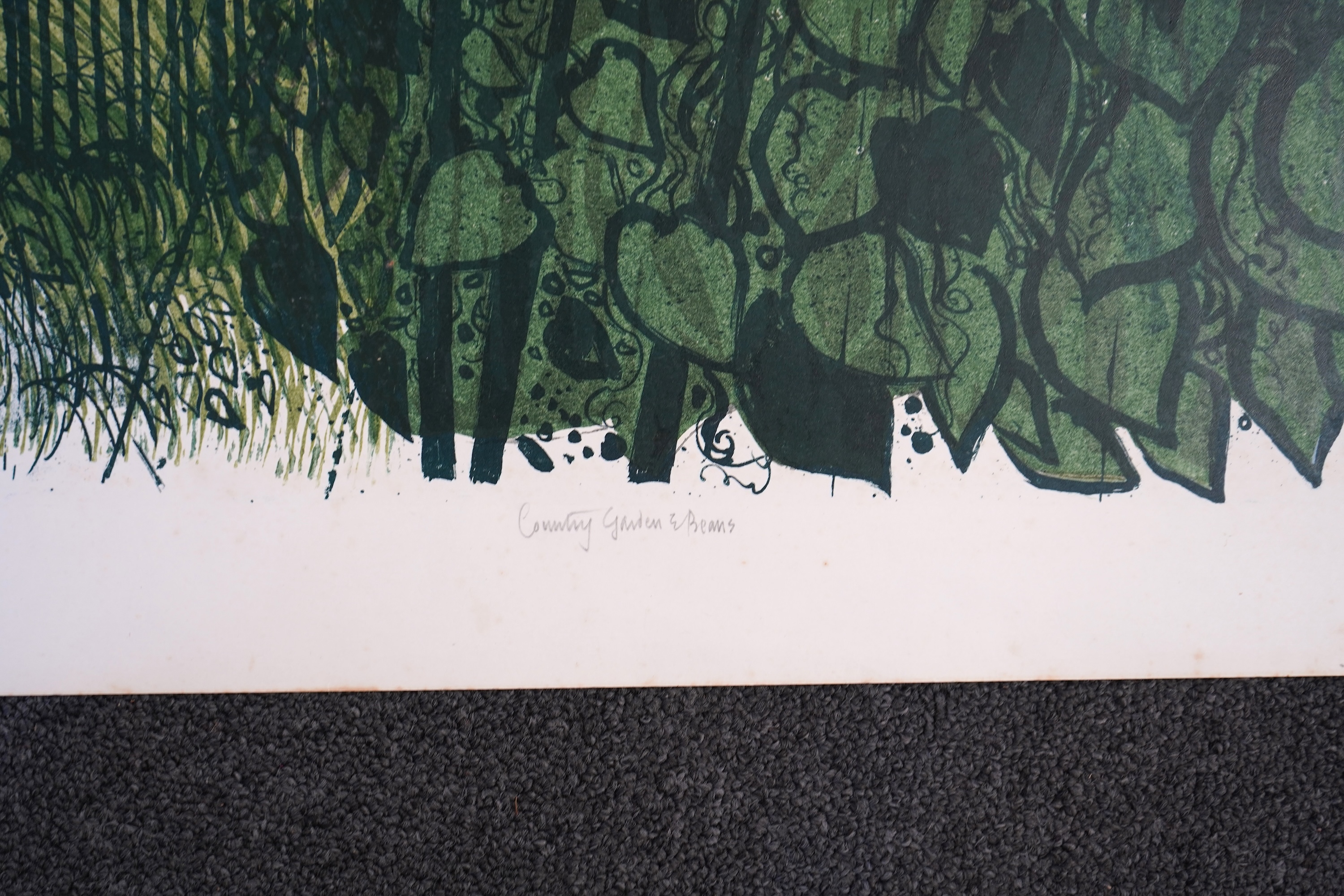 Robert Tavener RE, 1920-2004, 'Country garden & Beans'